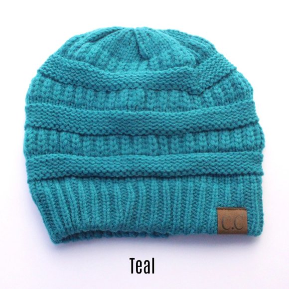 CC Beanie Hat - Teal - Picture 1 of 1